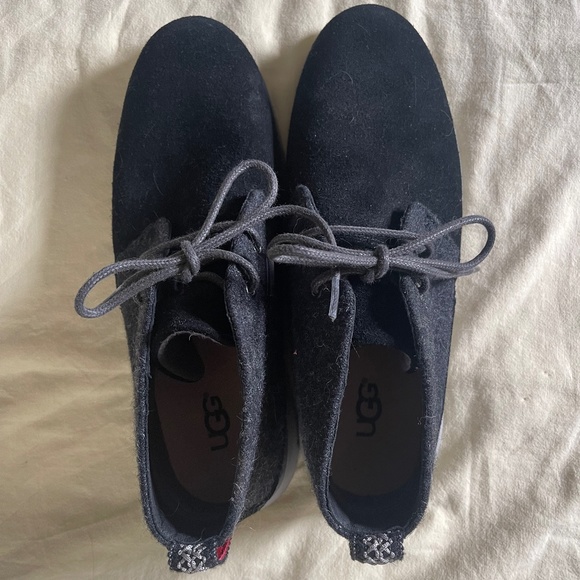 Men’s Ugg Grey Wool Lace Up Chukka Boots Size 9 with Twinsoles main image 4